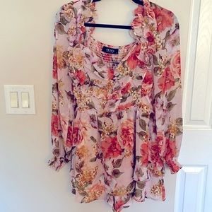 AKIRA floral romper